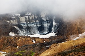 LES MONTS KERLINGARFJOLL SITUES PRES DE LA ROUTE F35 DE KJOLUR, HAUTES TERRES D’ISLANDE, EUROPE 