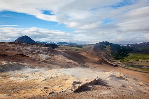 ZONE GEOTHERMIQUE DE NAMAFJALL, ISLANDE, EUROPE 