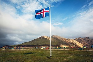 RANDONNEE DANS LE LANDMANNALAUGAR, ISLANDE, EUROPE 