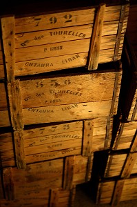 CAISSES DE VIN, LIBAN BEKAA, LIBAN 
