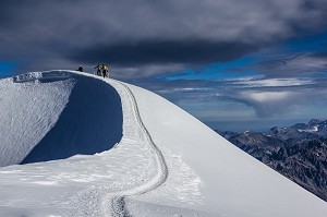 ALPINISME EN HAUTE SAVOIE (74), RHONE ALPES, FRANCE 