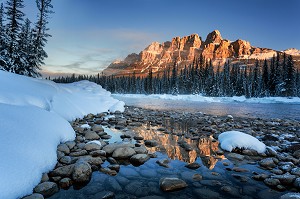 LE CANADA OUEST EN HIVER, AMERIQUE DU NORD 