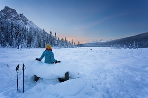 LE CANADA OUEST EN HIVER, AMERIQUE DU NORD 