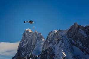SECOURS EN MONTAGNE, PGHM, CHAMONIX, HAUTE-SAVOIE (74), RHONE-ALPES, FRANCE 