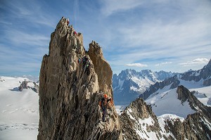 ALPINISME EN HAUTE-SAVOIE (74), RHONE ALPES, FRANCE 