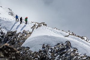 ALPINISME EN HAUTE-SAVOIE (74), RHONE ALPES, FRANCE 