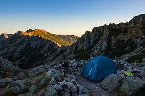 RANDONNEE SUR LE GR20, (2B) HAUTE-CORSE, FRANCE 