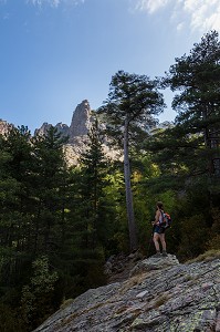 RANDONNEE SUR LE GR20, (2B) HAUTE-CORSE, FRANCE 