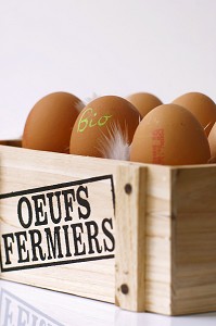 BOITE D'OEUFS BIO FERMIERS 