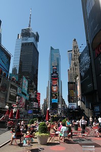 ZONE PIETONNE ET BUILDINGS DE TIMES SQUARE, QUARTIER DE MIDTOWN, MANHATTAN, NEW YORK CITY, ETAT DE NEW YORK, ETATS-UNIS 