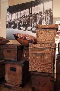 SALLE DES BAGAGES QUI CONSTITUE LE HALL D'ENTREE, MUSEE DE L'IMMIGRATION DE ELLIS ISLAND RACONTANT L'HISTOIRE DE L'ARRIVEE DES IMMIGRES AUX ETATS-UNIS DE 1892 A 1924, ELLIS ISLAND, PORT DE NEW YORK CITY, ETAT DE NEW YORK, ETATS-UNIS 