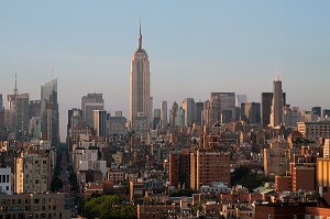 VUE SUR L'EMPIRE STATE BUILDING ET LE QUARTIER DE MIDTOWN, MANHATTAN, NEW YORK CITY, ETAT DE NEW YORK, ETATS-UNIS 