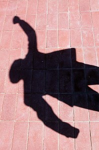 SCULPTURE REPRESENTANT LA SILHOUETTE DE NELSON MANDELA, LEADER POLITIQUE DE LA LUTTE CONTRE L'APARTHEID, PORT ELIZABETH, PROVINCE DU CAP ORIENTAL, AFRIQUE DU SUD 