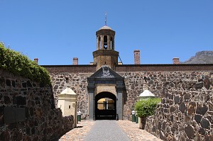 ENTREE DU CHATEAU DE BONNE-ESPERANCE FONDE PAR LA COMPAGNIE NEERLANDAISE DES INDES AU 17EME SIECLE, LE CAP, PROVINCE DU CAP OCCIDENTAL, AFRIQUE DU SUD 