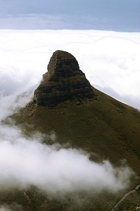 LA TETE DE LION VUE DEPUIS LA MONTAGNE DE LA TABLE, LE CAP, PROVINCE DU CAP OCCIDENTAL, AFRIQUE DU SUD 