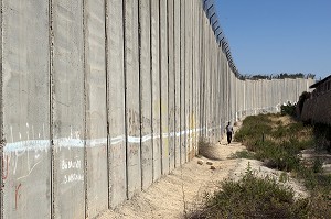 MUR DE SECURITE SEPARANT ISRAEL ET LES TERRITOIRES PALESTINIENS DE CISJORDANIE, BETHLEEM, CISJORDANIE, AUTORITE PALESTINIENNE 