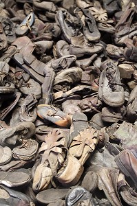 CAMP DE CONCENTRATION D'AUSCHWITZ, MUSEE D'ETAT D'AUSCHWITZ-BIRKENAU, SITE CLASSE PATRIMOINE MONDIAL DE L'UNESCO, OSWIECIM, SILESIE, POLOGNE 