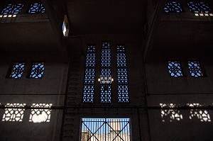 ARCHITECTURE INTERIEURE DES ANCIENS ABATTOIRS, ARCHITECTURE EN BETON ARME, HERITAGE DU MARECHAL LYAUTEY, CASABLANCA, MAROC, AFRIQUE 