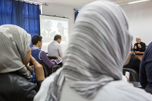 CONFERENCE POUR LES ETUDIANTS PARTICIPANT A LA TROISIEME EDITION DU CONCOURS ERGAPOLIS, ECOLE NATIONALE D'ARCHITECTURE (ENA) DE RABAT, MAROC, AFRIQUE 