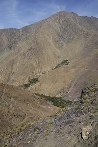MONTAGNES, PARC NATIONAL DU TOUBKAL, HAUT-ATLAS, MAROC 