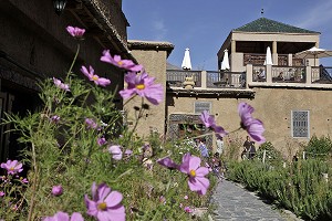 JARDIN DE LA KASBAH DU TOUBKAL, IMLIL, HAUT-ATLAS, MAROC 