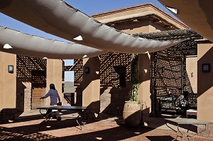 ACCUEIL A LA FERME DU DOMAINE DE TERRES D’AMANAR, TAHANAOUTE, AL HAOUZ, MAROC 