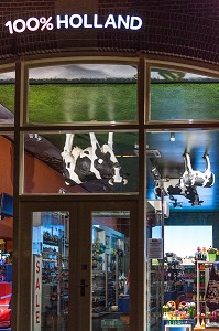 MAGASIN BOUTIQUE DE SOUVENIRS, 100% HOLLAND, PLACE DAM, VILLE D'AMSTERDAM, PAYS-BAS 