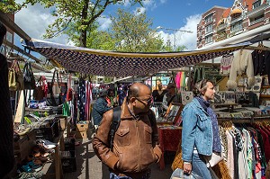 MARCHE AUX PUCES DE WATERLOOPLEIN MARKET, VILLE D'AMSTERDAM, PAYS-BAS 