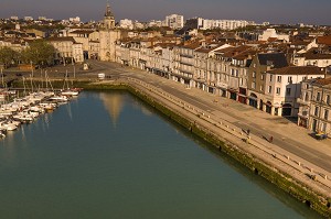 VUE AERIENNE, LA ROCHELLE, QUAI DUPERRE, (17) CHARENTE-MARITIME, NOUVELLE AQUITAINE, FRANCE 