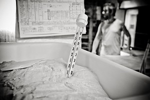 JEROME, BOULANGER FABRICANT DU PAIN ISSU DE L'AGRICULTURE BIOLOGIQUE APRES UNE ORIENTATION VERS L'EDUCATION NATIONALE, IL S'INSTALLE DANS LA CREUSE, FRANCE 