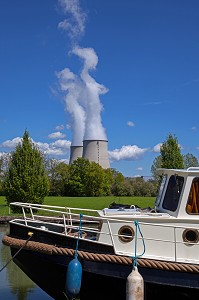 CENTRALE NUCLEAIRE DE BELLEVILLE-SUR-LOIRE, VUE DEPUIS LE CANAL, CHER (18), FRANCE 