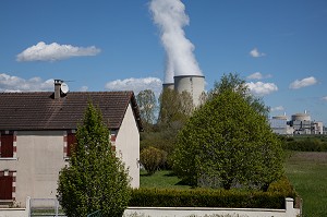 CENTRALE NUCLEAIRE DE BELLEVILLE-SUR-LOIRE, VUE DEPUIS LE CANAL, CHER (18), FRANCE 