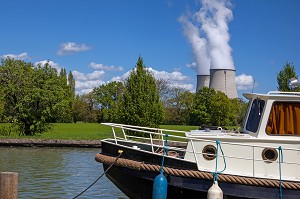 CENTRALE NUCLEAIRE DE BELLEVILLE-SUR-LOIRE, VUE DEPUIS LE CANAL, CHER (18), FRANCE 
