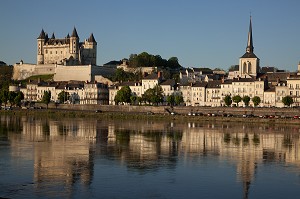 VILLE DE SAUMUR, AU BORD DE LA LOIRE, MAINE-ET-LOIRE (49), FRANCE 