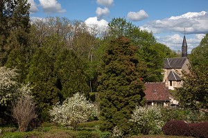 PARC FLORAL, VILLAGE D'APREMONT-SUR-ALLIER, PLUS BEAU VILLAGE DE FRANCE, CHER (18), FRANCE 