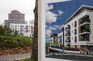 PROJET DE CONSTRUCTION DANS LE CADRE DU PLUS IMPORTANT PROGRAMME DE RENOVATION URBAINE DES QUARTIERS SENSIBLES DE CLICHY-SOUS-BOIS - MONTFERMEIL, SEINE-SAINT-DENIS (93), ILE-DE-FRANCE 