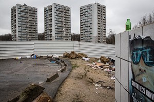 LES TOURS D'UNE CITE DE CLICHY-SOUS-BOIS, SEINE-SAINT-DENIS (93), FRANCE 