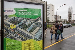 PROJET DE RENOVATION URBAINE DE LA VILLE DE CLICHY-SOUS-BOIS, SEINE-SAINT-DENIS (93), FRANCE 