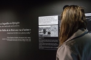 EXPOSITION SUR LA VALLEE DE LA RISLE AU TRAVERS DES PHOTOGRAPHIES DU PHOTOGRAPHE EUGENE PASQUIS, USINE DE LA MANUFACTURE BOHIN, CONSERVATOIRE VIVANT DE L’AIGUILLE ET DE L’EPINGLE, SAINT-SULPICE-SUR-RISLE, ORNE (61), FRANC 