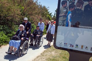 VETERANS DE LA DEUXIEME GUERRE MONDIALE, CEREMONIE DU 70 EME ANNIVERSAIRE DU DEBARQUEMENT EN NORMANDIE, OUISTREHAM (14), FRANCE 