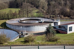 STATION D'EPURATION DES EAUX USEES DE LA VILLE DE L'AIGLE (61), ORNE, BASSE-NORMANDIE, FRANCE 