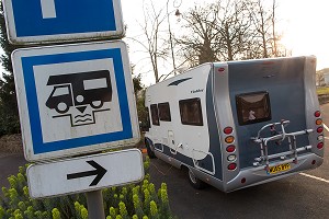 AIRE D'ACCUEIL DES CAMPING-CARS, RUGLES (27), EURE, FRANCE 