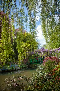 JARDIN DU CLOS NORMAND DE LA MAISON DU PEINTRE IMPRESSIONNISTE CLAUDE MONET, GIVERNY, EURE (27), NORMANDIE, FRANCE 