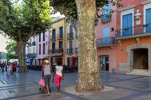 LES RUELLES AUX FACADES COLOREES, VILLE DE COLLIOURE, (66) PYRENEES-ORIENTALES, LANGUEDOC-ROUSSILLON, FRANCE 