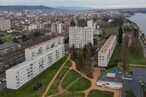 VUE DE LA TOUR DES AILES, CITE ET VILLE DE VICHY, ALLIER (03), FRANCE 