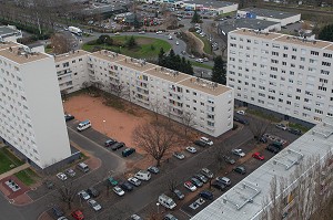VUE DE LA TOUR DES AILES, CITE ET VILLE DE VICHY, ALLIER (03), FRANCE 
