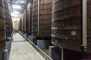 FOUDRE DE VIEILLISSEMENT DE RHUM, DISTILLERIE MARTINIQUAISE DES PLANTATIONS SAINT-JAMES, SAINTE-MARIE, MARTINIQUE, ANTILLES FRANCAISES, FRANCE 