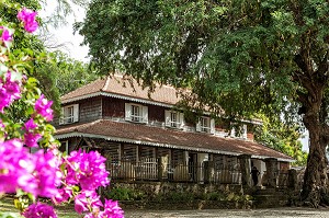MAISON CREOLE, HABITATION CLEMENT, DOMAINE DE L'ACAJOU, LE FRANCOIS, MARTINIQUE, ANTILLES FRANCAISES, FRANCE 