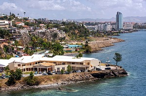 BORDS DE MER, QUARTIER TEXACO, FORT-DE-FRANCE, MARTINIQUE, ANTILLES FRANCAISES, FRANCE 