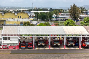 SERVICE DE SECURITE INCENDIE, AEROPORT INTERNATIONAL AIME CESAIRE, LE LAMENTIN, FORT-DE-FRANCE, MARTINIQUE, ANTILLES FRANCAISES, FRANCE 